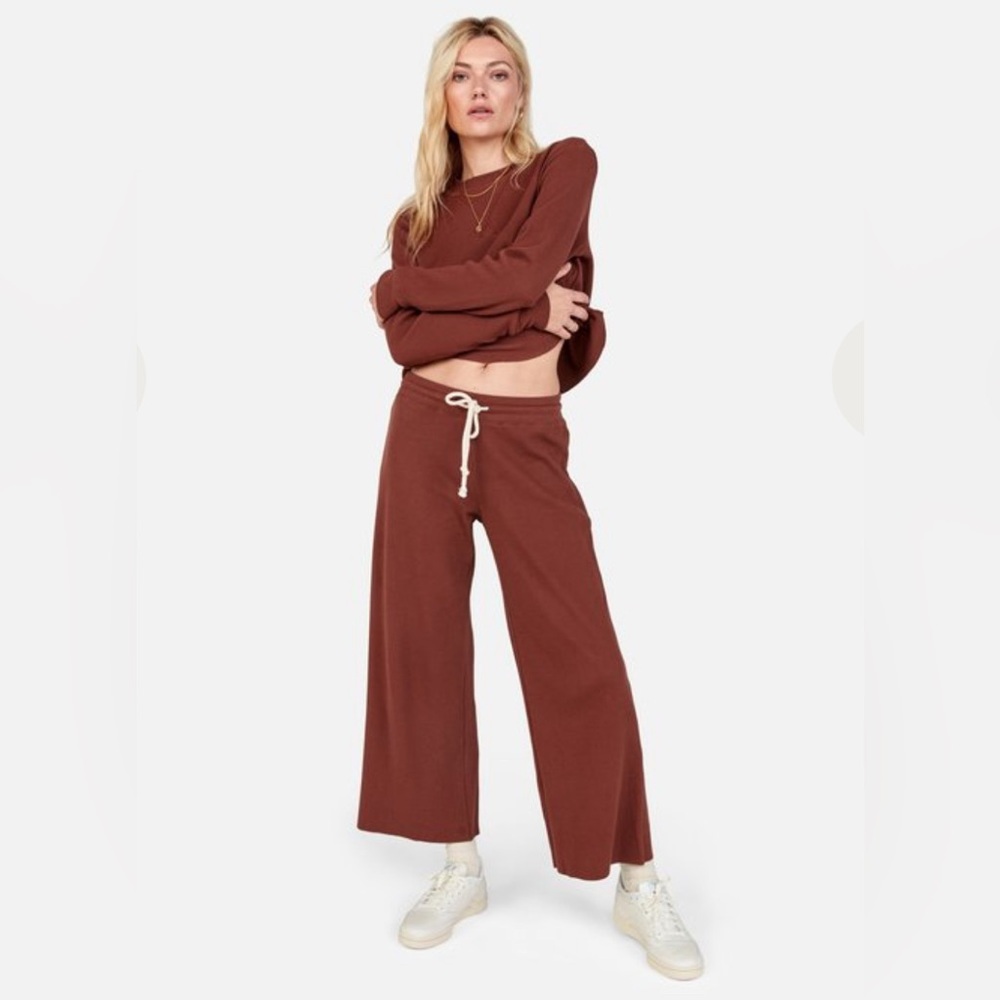 MATE the Label Brown Wide-Leg Pants